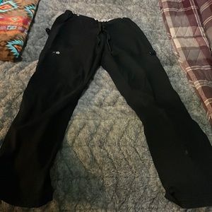 Black scrub pants